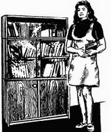 книжный шкаф-ретро