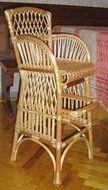 изготовление детского плетеного стула с сиденьем овальной формы