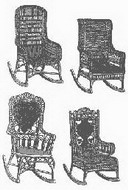плетеные кресла-качалки